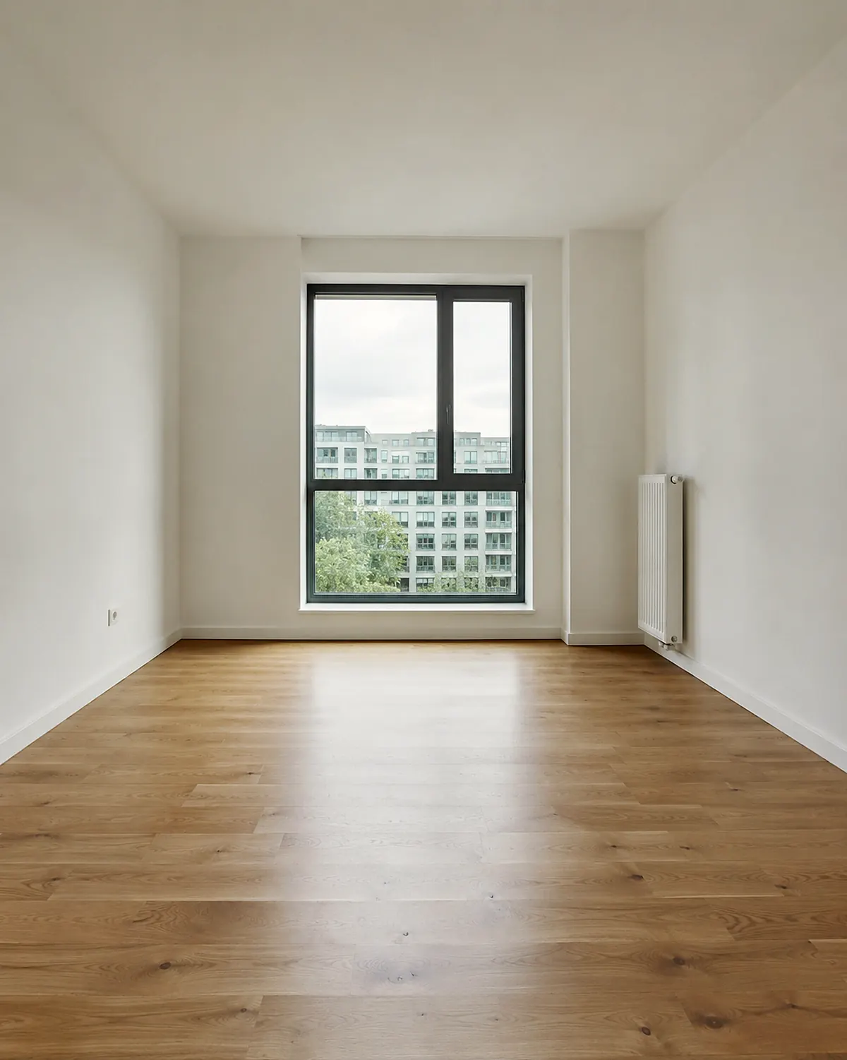 Appartement neuf vide, sols nets et vitrerie faite