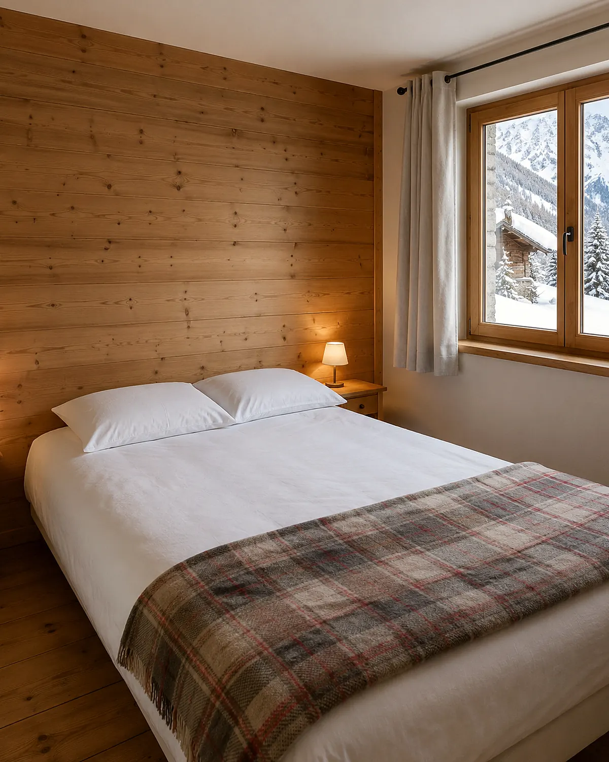 Chambre d’appartement de station prête avant l’arrivée